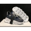 V*ersace CHAIN REACTION SNEAKERS black&white&blue