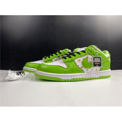 Supreme x Nike SB Dunk Low  White green