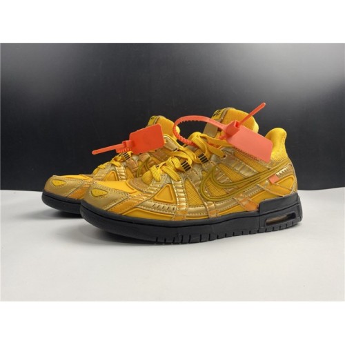 OFF-WHITE x Nike Air Rubber Dunk "University Gold"