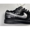 Off-White x Nike Dunk Low "The 50" In Black/Silver